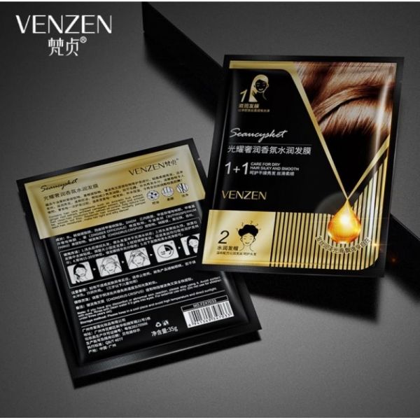 INTENSIVE HAIR MASK WITH GINGER AND AVOCADO OIL (WITH CAP) VENZEN SEAUCYSKET, 35 GR.